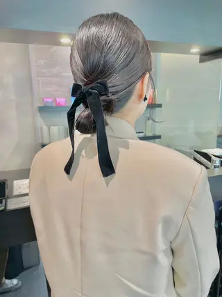 セミロング ヘアアレンジ ダブルカラー🦖 /髪質改善⚡️しおりのヘアスタイル