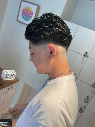 ショート パーマ メンズ 辻堂メンズ特化 YU-YAのヘアスタイル