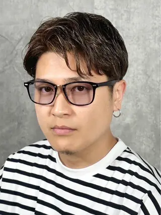 ミディアム 籔脇 貫太のヘアスタイル