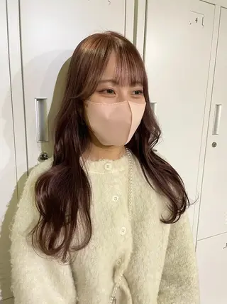 セミロング カラー ボブヘアカット Rikapi❤️のヘアスタイル