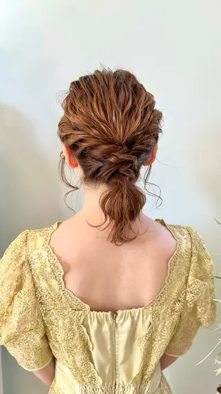 ミディアム カラー ヘアアレンジ 原宿/似合わせ/髪質 改善/レイヤー/優希のヘアスタイル