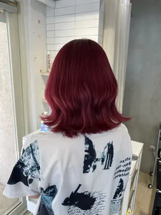 ミディアム カラー 🫧うる艶ハイトーン 🫧💘サヤ💘のヘアスタイル