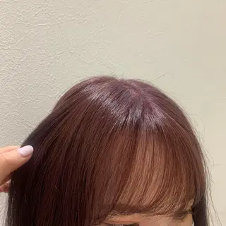 セミロング カラー hub hair レイヤー/透明感のヘアスタイル