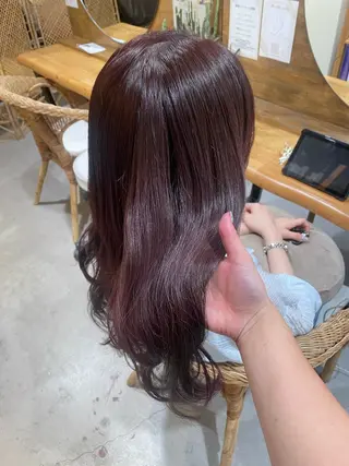 ロング 村上 綾音のヘアスタイル