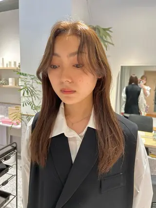 ロング カラー ヘアアレンジ トレンドlayer cut💐mihoのヘアスタイル