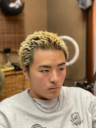 カラー パーマ メンズ VOLUME 原宿所属・💈Hayate原宿 /イージーパーマ💈のヘアスタイル