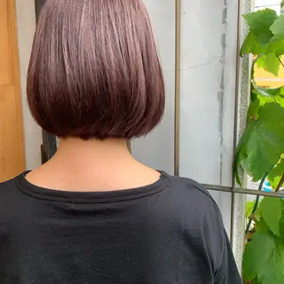 ショート 艶髪color💎髪 質改善ストレート大吉のヘアスタイル