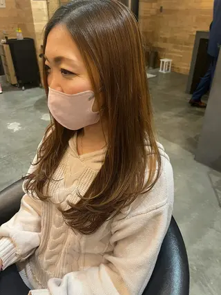 ロング Dulce oro所属・モデル募集/円山/ 暖色/yurinaのヘアスタイル