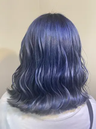 ミディアム カラー ブリーチ毛対応酸性 ストレート🌈サキのヘアスタイル