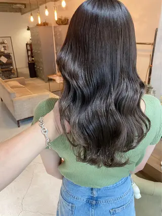 ロング カラー unico.所属・韓国ヘア/暖色カラー 新美多英のヘアスタイル