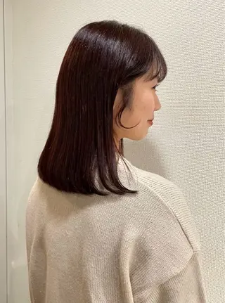 ミディアム カラー ハシヅメ キョウカのヘアスタイル