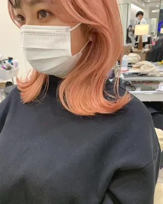 ミディアム カラー 韓国風/顔周りカット /髪質改善RYOTAのヘアスタイル