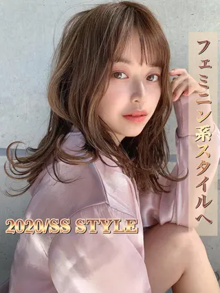 セミロング カラー ELTE表参道所属・✨上品レディーなヘア スタイルへ✨髙木諒也のヘアスタイル