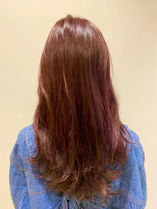 セミロング 🌹艶髪カラー🌹 津田晴加【西荻窪】のヘアスタイル
