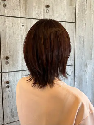 ミディアム カラー 顔まわり/オフィス カラー/青栁優🔆のヘアスタイル