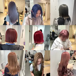 ロング カラー パーマ&ブリーチ /飯牟田/GEAR.のヘアスタイル