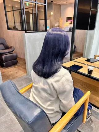 ミディアム カラー 韓国×髪質改善カラー 💎hinaのヘアスタイル