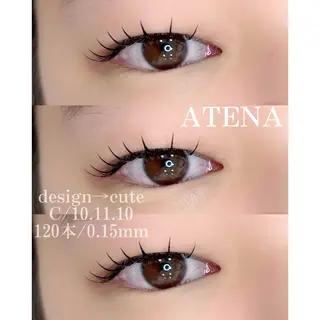 マツエク・マツパ ATENA MINAMIのマツエク・マツパデザイン