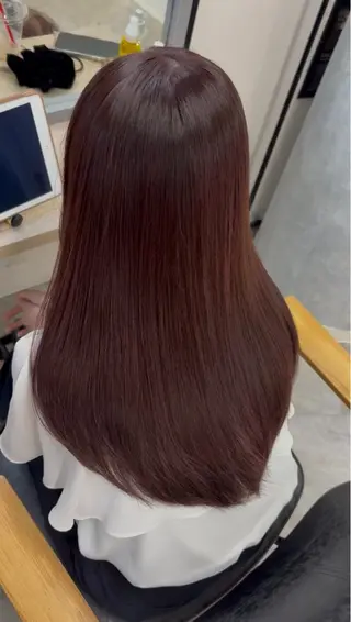 ロング カラー 髪質改善、癖毛直し 縮毛矯正が得意のヘアスタイル