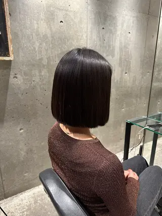 ミディアム 縮毛矯正⚡️ 中村璃音のヘアスタイル