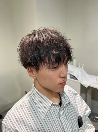 カラー メンズ フェザーパーマ🌙 毛流れ yuzukiのヘアスタイル