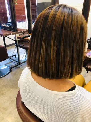 ミディアム マンツーマン施術 ISSHIKIのヘアスタイル