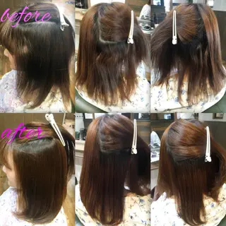 ロング パーマ ブリーチ縮毛矯正/ デサキ ショウヘイのヘアスタイル