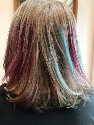 ショート ミディアム セミロング カラー 原宿サロン代表 デザインカラー伊藤卓のヘアスタイル