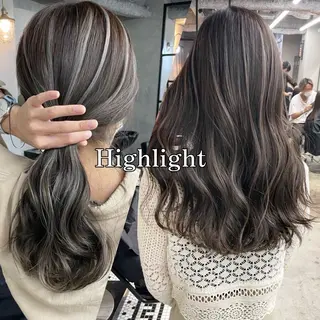 セミロング カラー メンズカット/パーマ 艶カラーTAIGA︎のヘアスタイル