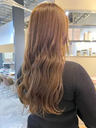ロング 赤み消しカラー✳️ 井上明日翔💫のヘアスタイル