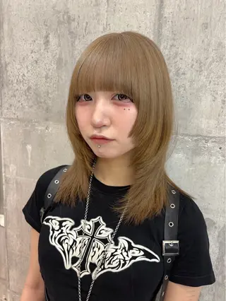 ロング カラー パーマ ヘアアレンジ メンズ キッズ レイヤー×ハイトーン / mihana🪐のヘアスタイル