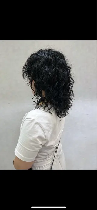 セミロング パーマ nono/パーマ /顔まわりカット🐈のヘアスタイル