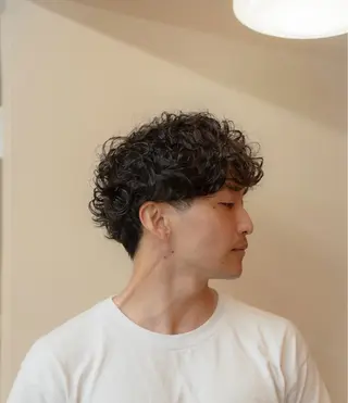 ミディアム カラー パーマ メンズ 🔗メンズサロン🔗 Kieのヘアスタイル