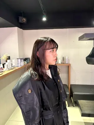 セミロング カラー 🐺ウルフオタク🐺 ハイトーン/moeのヘアスタイル