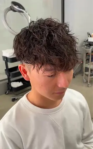 ショート パーマ メンズ メンズ専門サロン wokeのヘアスタイル