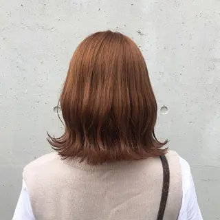 ミディアム カラー ヘアアレンジ 酸性縮毛矯正🧴韓国 レイヤー/髪質改善のヘアスタイル
