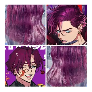 ミディアム カラー GARU-ガル-所属・TSUNO🦖 派手髪/オタク美容師のヘアスタイル