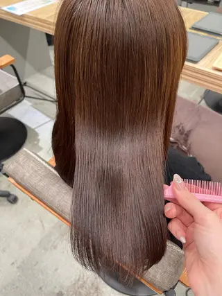 ミディアム かめい りなのヘアスタイル