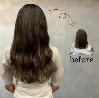 ロング CS made by SHACHU栄店所属・❤️‍🔥シールエク ＋カラー京❤️‍🔥のヘアスタイル