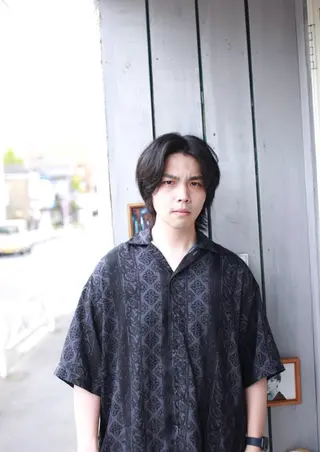 ミディアム メンズ 大西 カズマのヘアスタイル