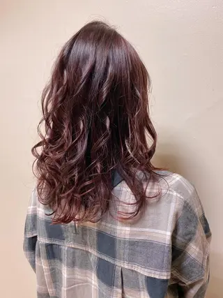セミロング カラー hair &eye LAWE.店長のヘアスタイル
