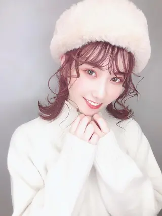 ショート カラー パーマ ヘアアレンジ EIGHTSOL博多 筑紫口店 溝口里穂のヘアスタイル