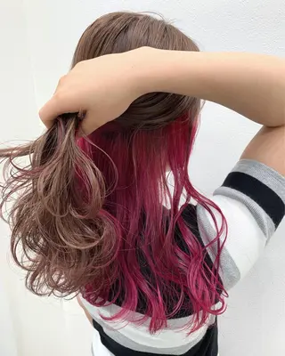 ロング カラー 酸性ストレート/ブリ ーチなし/中村 匠のヘアスタイル