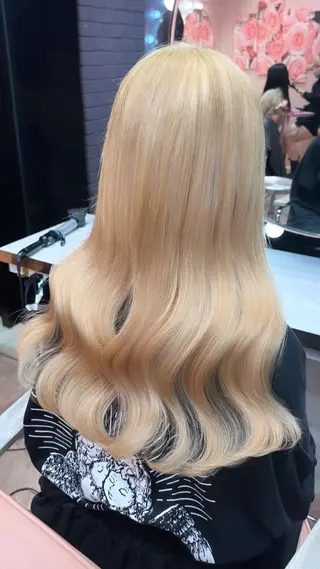 ロング カラー 韓国風モテヘア 🇰🇷aki♡のヘアスタイル