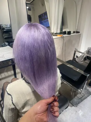 カラー Seleneコウキ ブリーチ/ハイトーンのヘアスタイル