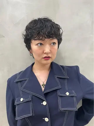 ショート カラー パーマ ヘアアレンジ メンズ ハイトーン/レイヤー 🌸さくらのヘアスタイル