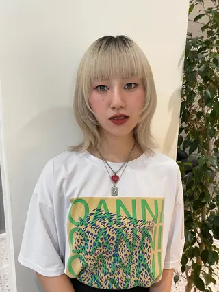 カラー AO所属・RISAKO 艶髪モテヘア🎀府中のヘアスタイル