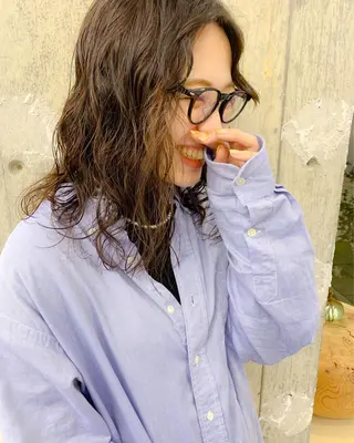 ミディアム パーマ SALOWIN 名古屋所属・パーマ特化美容師 /丹羽舜太のヘアスタイル