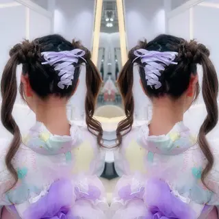 ヘアアレンジ 秋葉原コットン所属・ヘアセット 🤍AIRA🤍のヘアスタイル