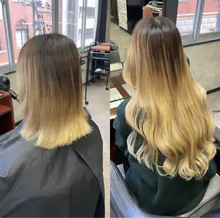 ロング 💎馴染むエクステ ×カラーTOMO💎のヘアスタイル